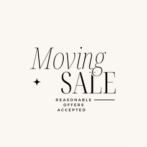 Moving sale